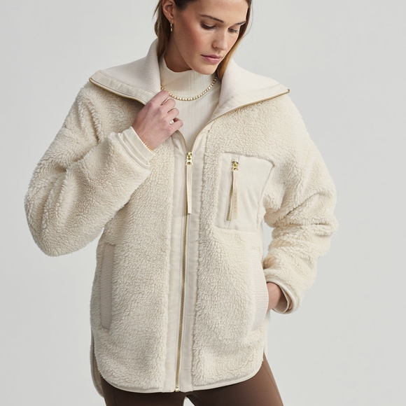 Varley Jackets & Blazers - Women's Cream Sherpa Jacket